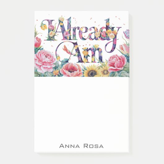 Post-it® *~* Fleurs 7 DÉJÀ AM AP85 Manifestation (Devant)