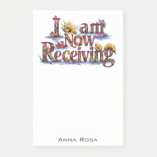 Post-it® *~* Fleurs 7 JE REÇOIS MAINTENANT LE Manifeste AP8