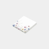 Post-it® Fleurs à l'aquarelle Bordure inférieure Fleurs sau (Incliné)