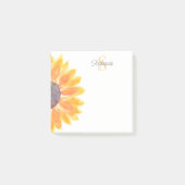 Post-it® Fleurs à monogramme personnalisées (Devant)