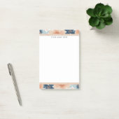 Post-it® Fleurs abstraites bleues, pêche, orange (Bureau)