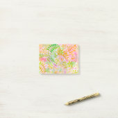 Post-it® Fleurs Abstraites et Feuilles (Sur un bureau)