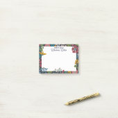 Post-it® Fleurs Abstraites Excentriques De Mon Bureau (Sur un bureau)