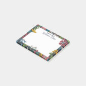 Post-it® Fleurs Abstraites Excentriques De Mon Bureau (Incliné)