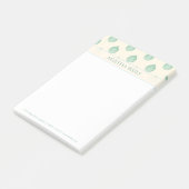 Post-it® Fleurs Abstraites Vert Et Beige (Incliné)