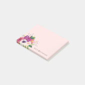 Post-it® Fleurs aquarelles rose violet (Incliné)