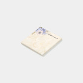 Post-it® Fleurs beiges et lavande sur marbre (Incliné)