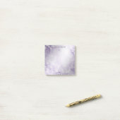 Post-it® Fleurs blanches violettes Publier des notes (Sur un bureau)