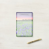 Post-it® Fleurs | Bluebonnets à Sunset Texas (Sur un bureau)
