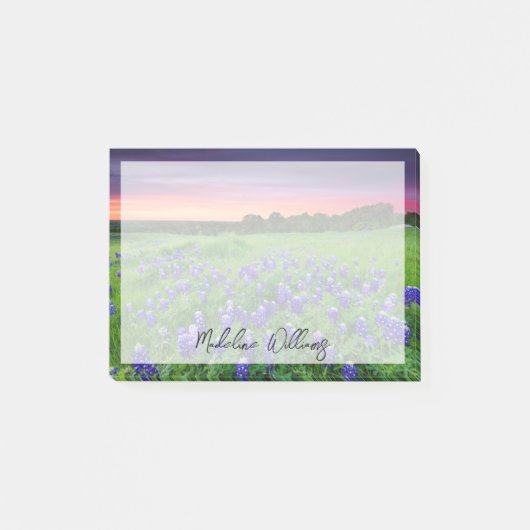 Post-it® Fleurs | Bluebonnets à Sunset Texas (Devant)