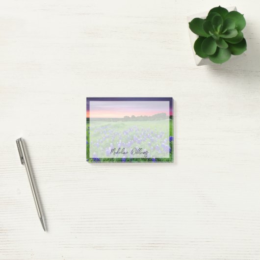 Post-it® Fleurs | Bluebonnets à Sunset Texas (Bureau)