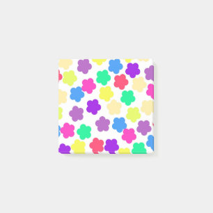 Post-it® Fleurs colorées rétro pour le printemps et l'été