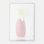 Post-it® Fleurs | Dahlia blanche dans le vase rouge (Devant)