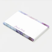 Post-it® Fleurs d'aquarelle de texte de script manuel perso (Incliné)