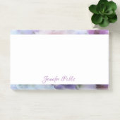 Post-it® Fleurs d'aquarelle de texte de script manuel perso (Bureau)