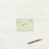 Post-it® Fleurs d'aquarelle festive 4 (Sur un bureau)