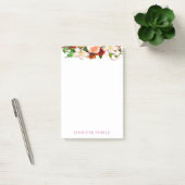 Post-it® Fleurs d'aquarelle Modèle Floral Classique (Bureau)