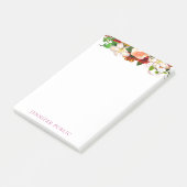 Post-it® Fleurs d'aquarelle Modèle Floral Classique (Incliné)