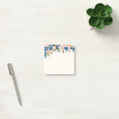 Post-it® Fleurs d'aquarelle rose et bleu (Bureau)