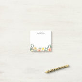 Post-it® Fleurs D'Aquarelle Roses Vierges Du Bureau De (Sur un bureau)