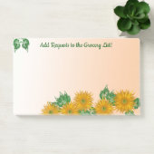 Post-it® Fleurs d'art rustiques et frontières vertes (Bureau)