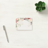 Post-it® Fleurs d'automne boho thé tacheté arrière-plan (Bureau)