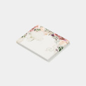 Post-it® Fleurs d'automne boho thé tacheté arrière-plan (Incliné)