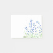 Post-it® Fleurs de bleuets aquarelle forêt bois chic (Devant)