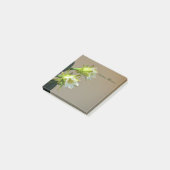 Post-it® Fleurs de cactus blancs Note botanique florale (Incliné)