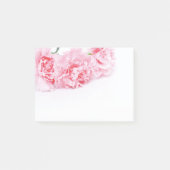 Post-it® Fleurs de carnation rose sur arrière - plan blanc (Devant)