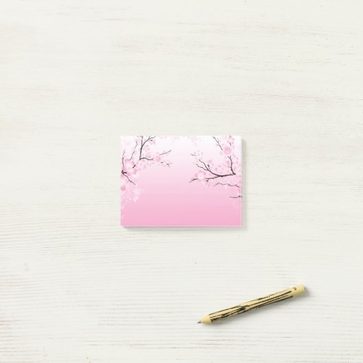 Post-it® Fleurs de cerisier (Sur un bureau)