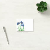 Post-it® Fleurs de Cornflowers Bleu aquarelle Rustique Chic (Bureau)