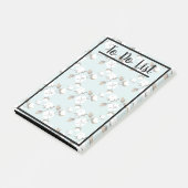 Post-it® Fleurs de coton Farmhouse et Turquoise (Incliné)