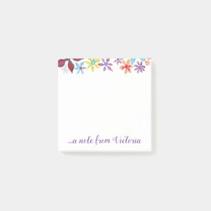 Post-it® Fleurs de couleur d'eau