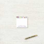 Post-it® Fleurs de couleur d'eau (Sur un bureau)