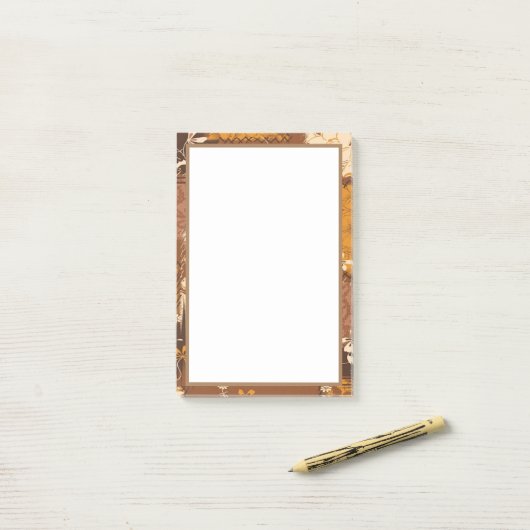 Post-it® fleurs de cube noir (Sur un bureau)