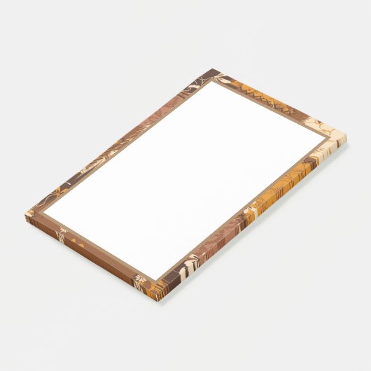 Post-it® fleurs de cube noir (Incliné)