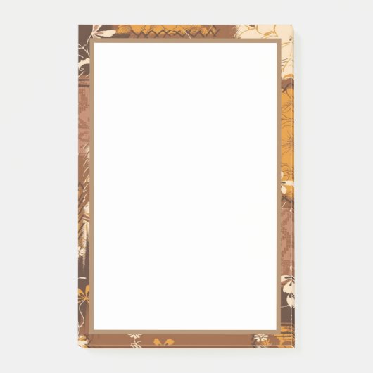 Post-it® fleurs de cube noir (Devant)