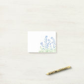 Post-it® Fleurs de jacinthes aquarelle forêt bois chic (Sur un bureau)