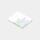 Post-it® Fleurs de jacinthes aquarelle forêt bois chic (Incliné)
