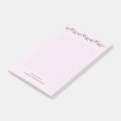 Post-it® Fleurs de lavande personnalisées avec le nom Post- (Incliné)
