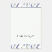 Post-it® Fleurs de lavande violettes romantiques (Devant)