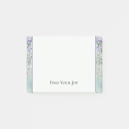 Post-it® Fleurs de lavande violettes romantiques (Devant)