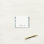 Post-it® Fleurs de lavande violettes romantiques (Sur un bureau)