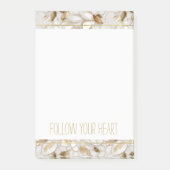 Post-it® Fleurs de Lotus Or Blanc (Devant)