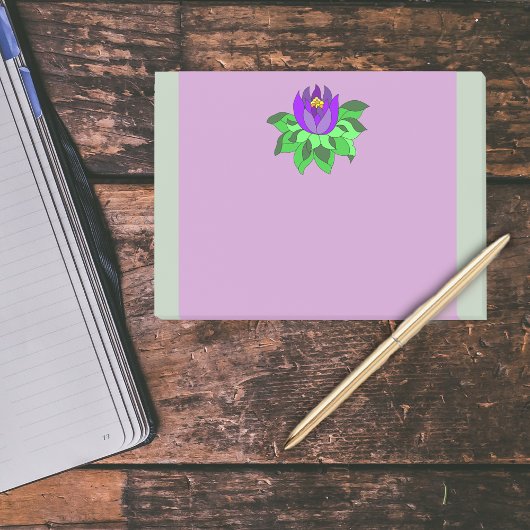 Post-it® Fleurs de lotus violet vibreuses