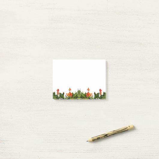 Post-it® Fleurs De Lys Oranges Dans Un Jardin (Sur un bureau)
