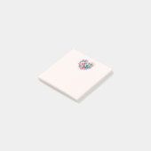 Post-it® Fleurs de marguerite avec un beau papillon (Incliné)
