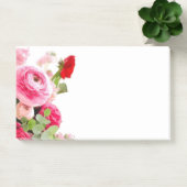 Post-it® Fleurs de Roses floraux Modèles d'aquarelles blanc (Bureau)