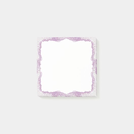 Post-it® Fleurs de saumons blancs pourpres (Devant)